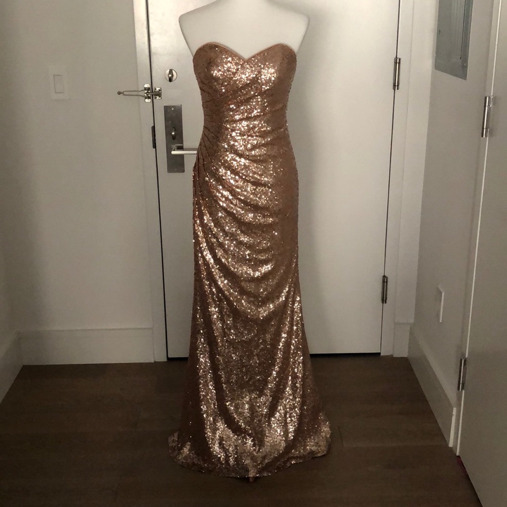 Rose Gold Sequin Gown